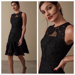 reiss adia lace panel dress